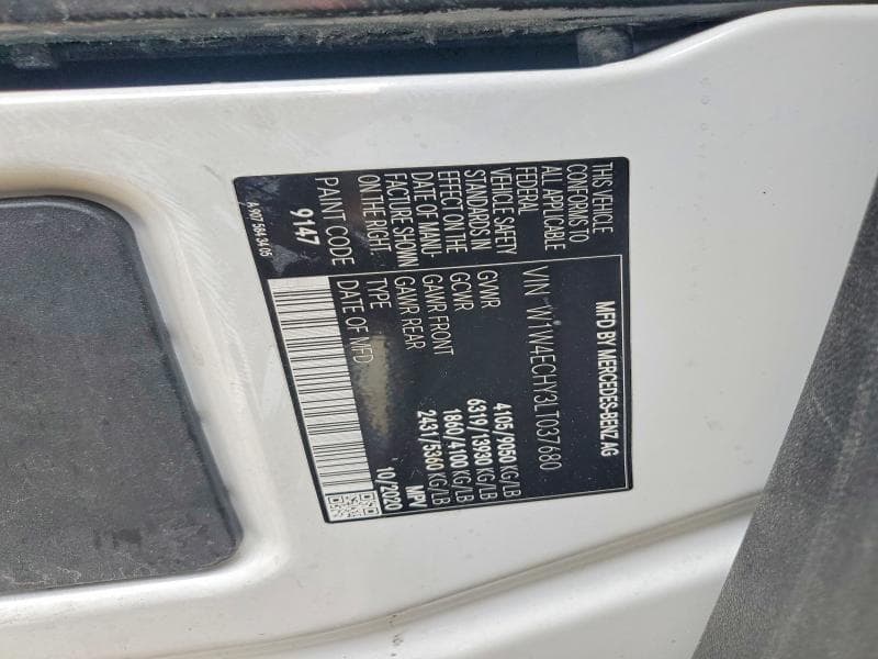 2020 MERCEDES-BENZ SPRINTER 2500 2500 13