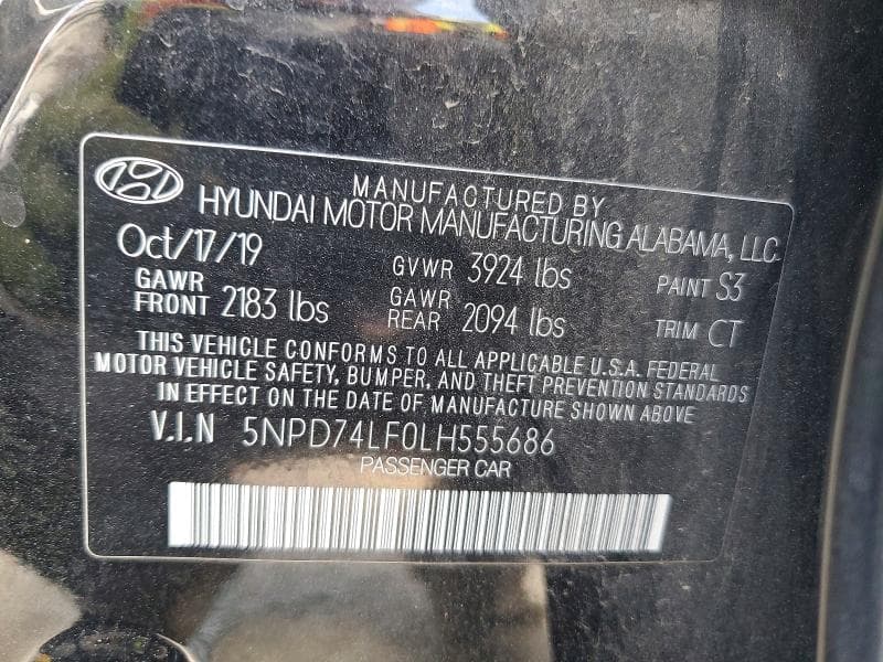 2020 HYUNDAI ELANTRA SE 12