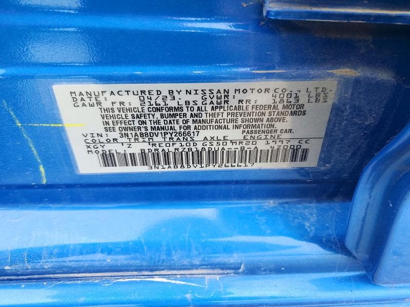 2023 NISSAN SENTRA SR 12