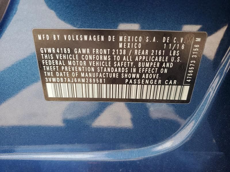 2017 VOLKSWAGEN JETTA SE SE 13