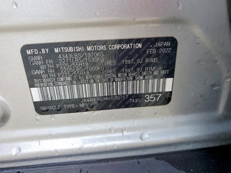 2022 MITSUBISHI OUTLANDER SPORT ES 12