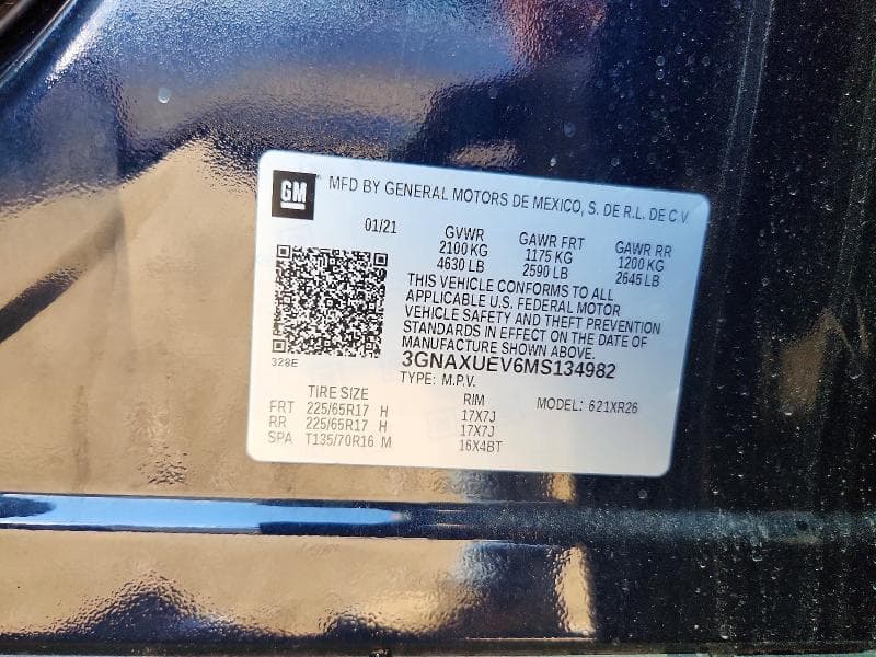 2021 CHEVROLET EQUINOX LT 12