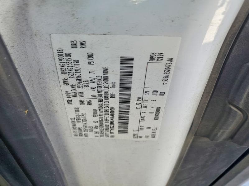 2019 FORD TRANSIT T-250 T-250 13