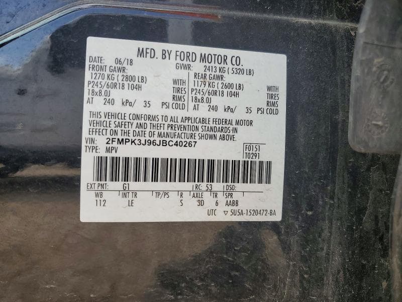 2018 FORD EDGE SEL SEL 13