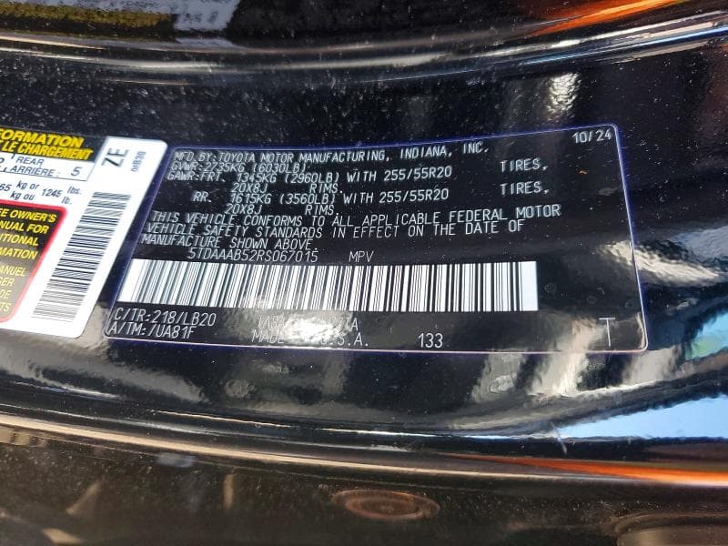 2024 TOYOTA GRAND HIGHLANDER PLATINUM 13