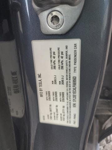 2020 TESLA MODEL 3 12