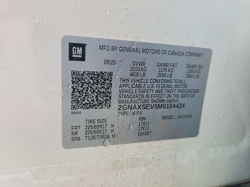 2021 CHEVROLET EQUINOX LS LS 13