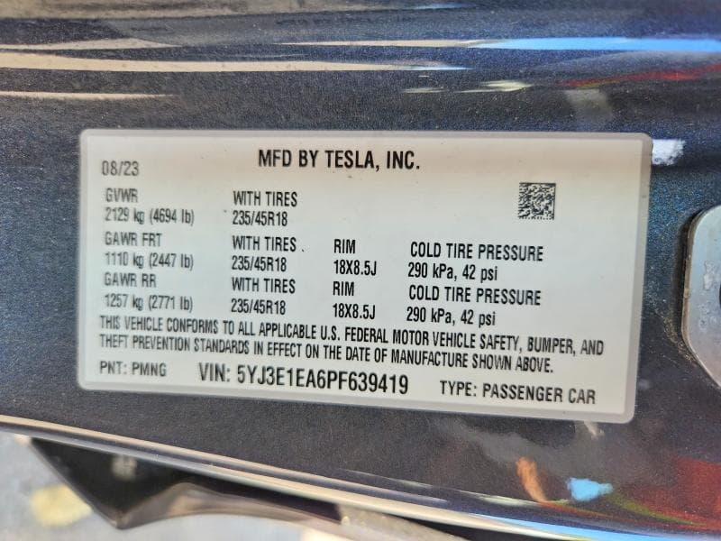 2023 TESLA MODEL 3 13