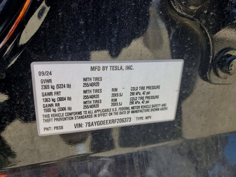 2024 TESLA MODEL Y 13