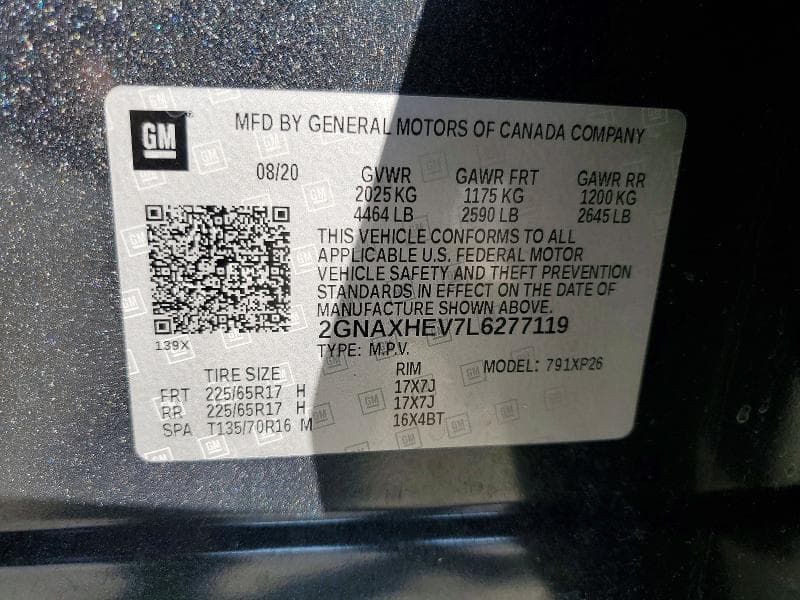 2020 CHEVROLET EQUINOX LS LS 14