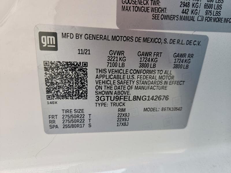 2022 GMC SIERRA LIMITED K1500 DENALI K1500 DENALI 13