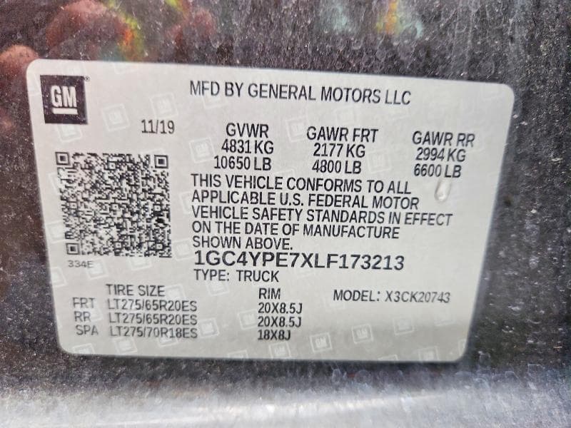 2020 CHEVROLET SILVERADO K2500 HEAVY DUTY LTZ 12