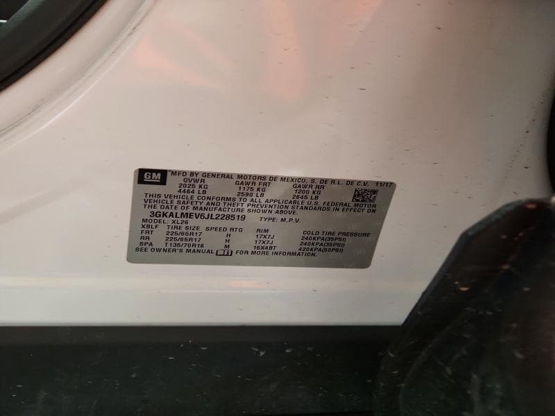 2018 GMC TERRAIN SLE 13