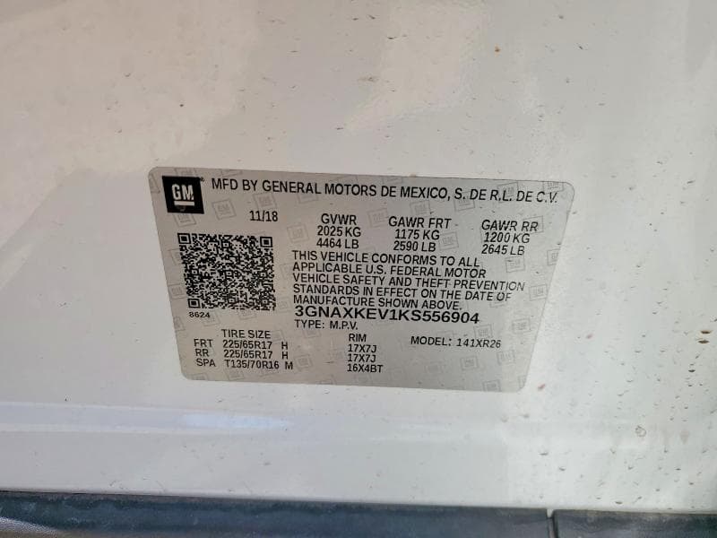 2019 CHEVROLET EQUINOX LT LT 13