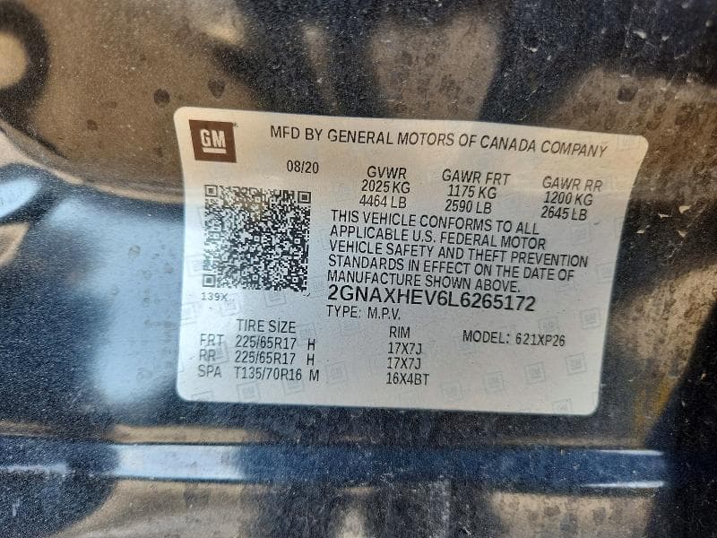 2020 CHEVROLET EQUINOX LS 12