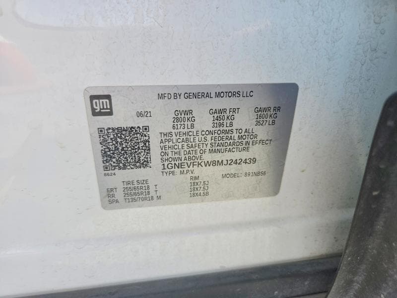 2021 CHEVROLET TRAVERSE LS LS 13