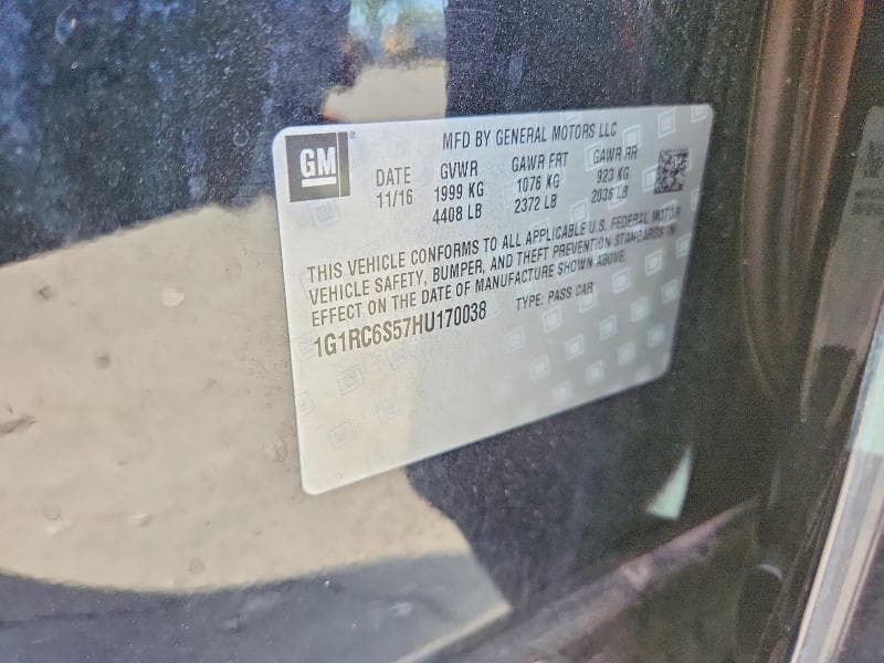 2017 CHEVROLET VOLT LT 12
