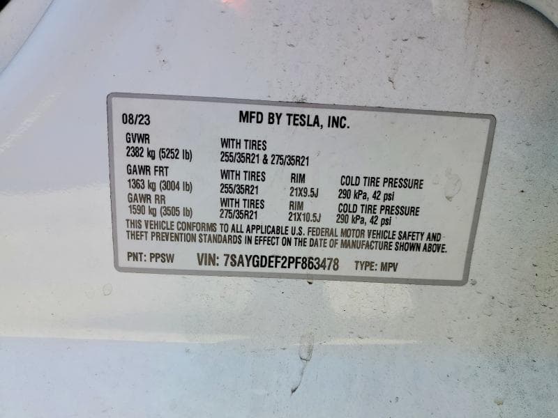 2023 TESLA MODEL Y 12