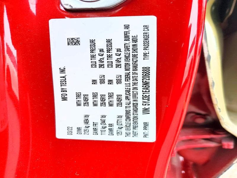 2022 TESLA MODEL 3 12