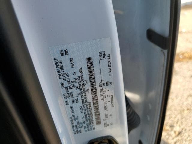2022 FORD F150 SUPERCREW SUPERCREW 12