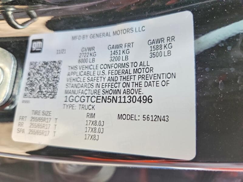 2022 CHEVROLET COLORADO LT 12