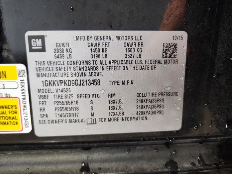 2016 GMC ACADIA SLE 13
