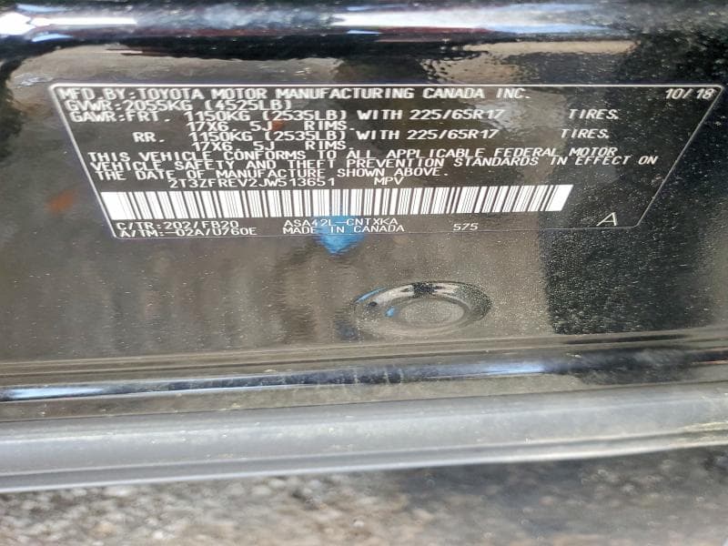 2018 TOYOTA RAV4 LE 13