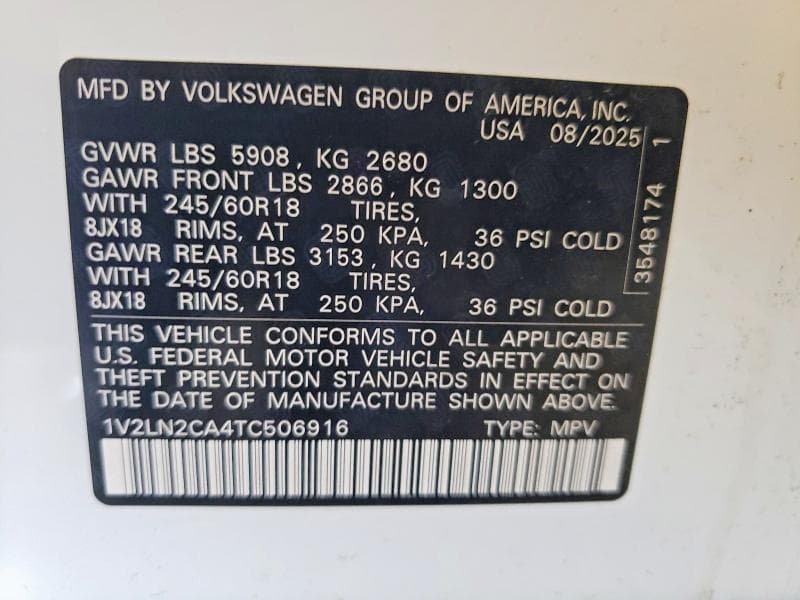2026 VOLKSWAGEN ATLAS SE SE 14