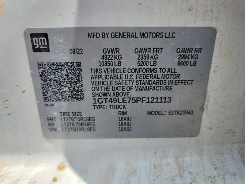 2023 GMC SIERRA K2500 HEAVY DUTY 12