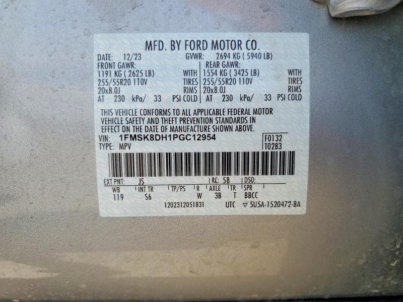 2023 FORD EXPLORER XLT XLT 14