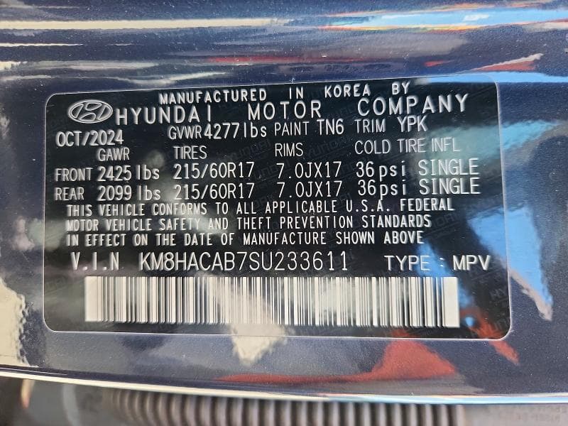 2025 HYUNDAI KONA SE 13