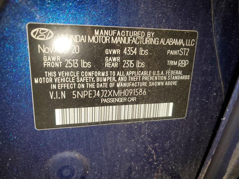 2021 HYUNDAI SONATA SEL PLUS 12