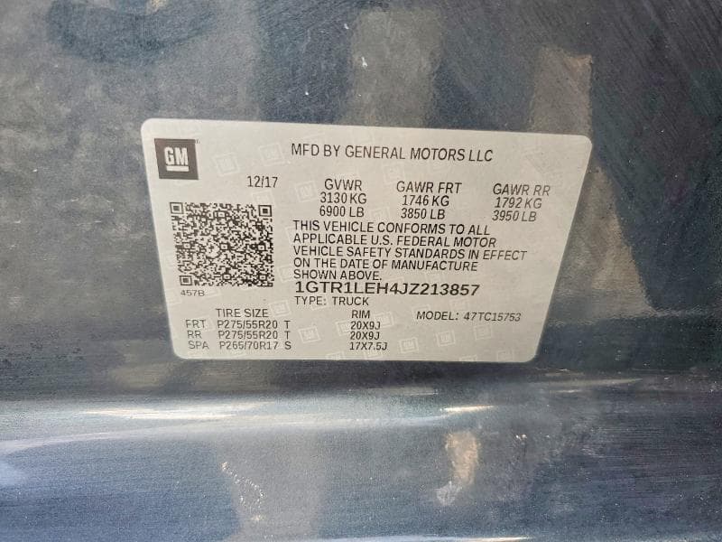 2018 GMC SIERRA C1500 C1500 12