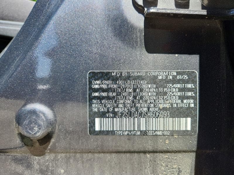 2025 SUBARU FORESTER 14