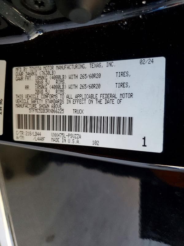 2024 TOYOTA TUNDRA 1794 EDITION HV 12