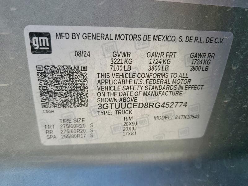2024 GMC SIERRA K1500 ELEVATION 12