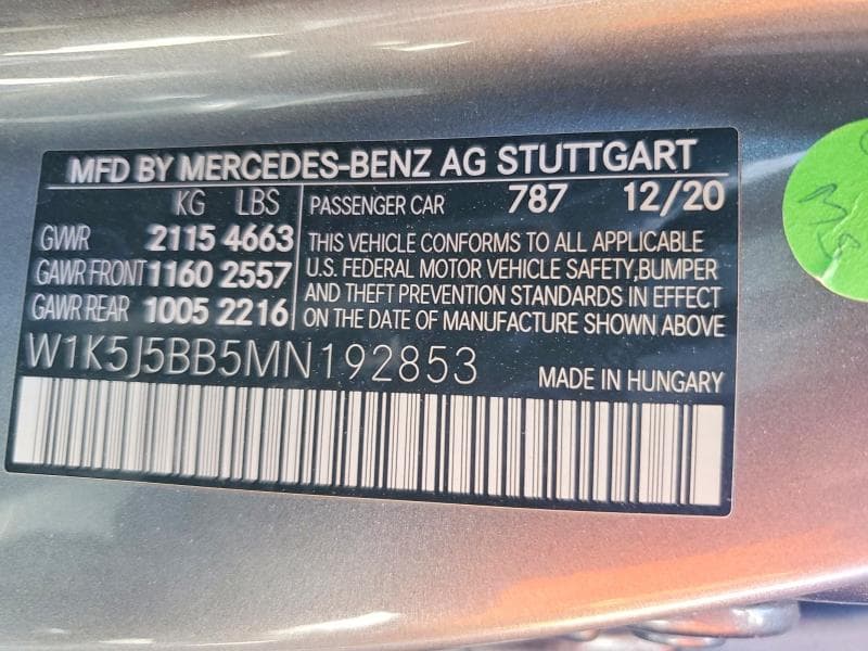 2021 MERCEDES-BENZ CLA AMG 35 4MATIC 12