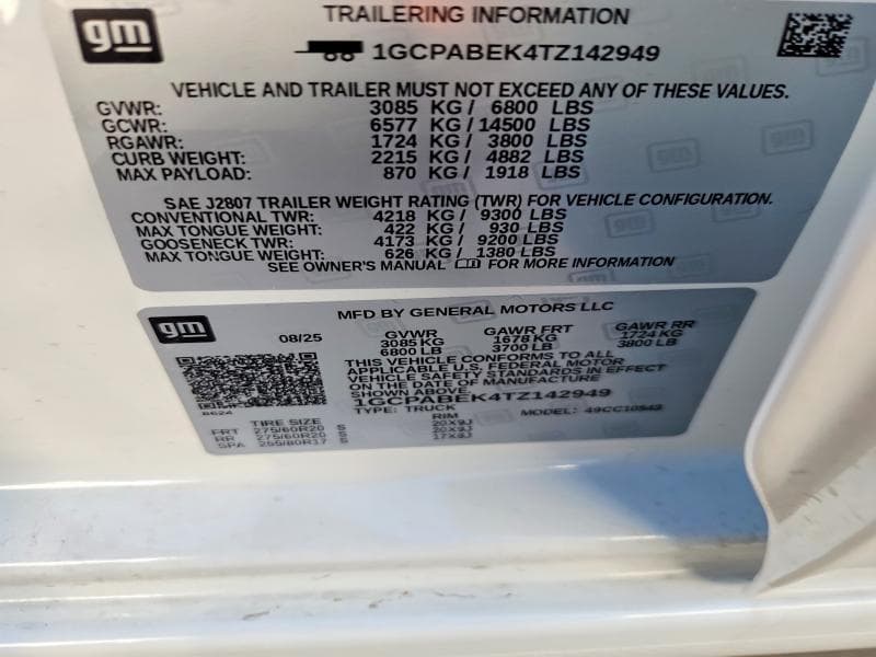 2026 CHEVROLET SILVERADO C1500 CUSTOM C1500 CUSTOM 12