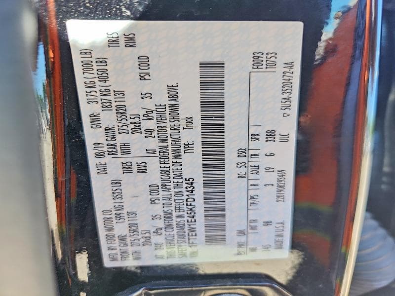 2019 FORD F150 SUPERCREW 13