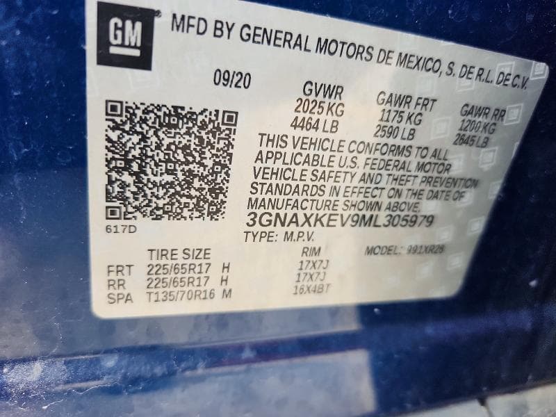 2021 CHEVROLET EQUINOX LT 12