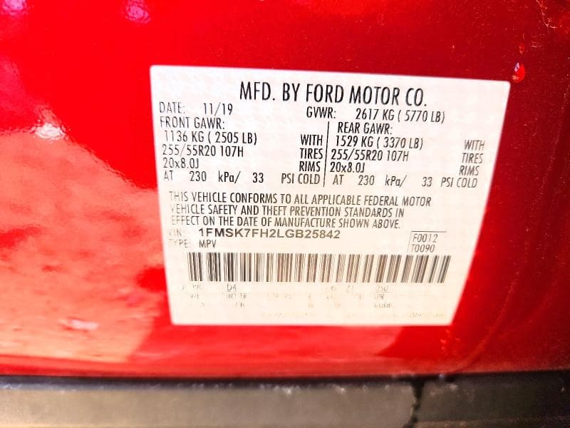 2020 FORD EXPLORER LIMITED LIMITED 13