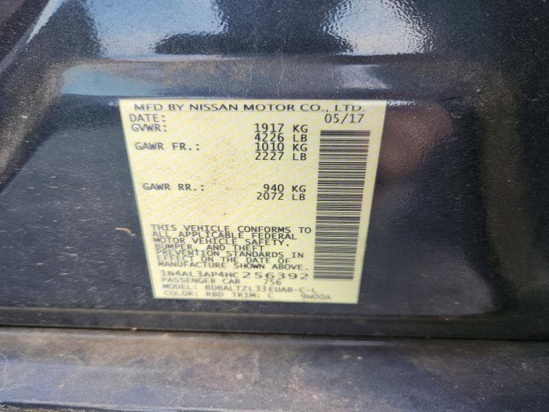 2017 NISSAN ALTIMA 2.5 SL 13
