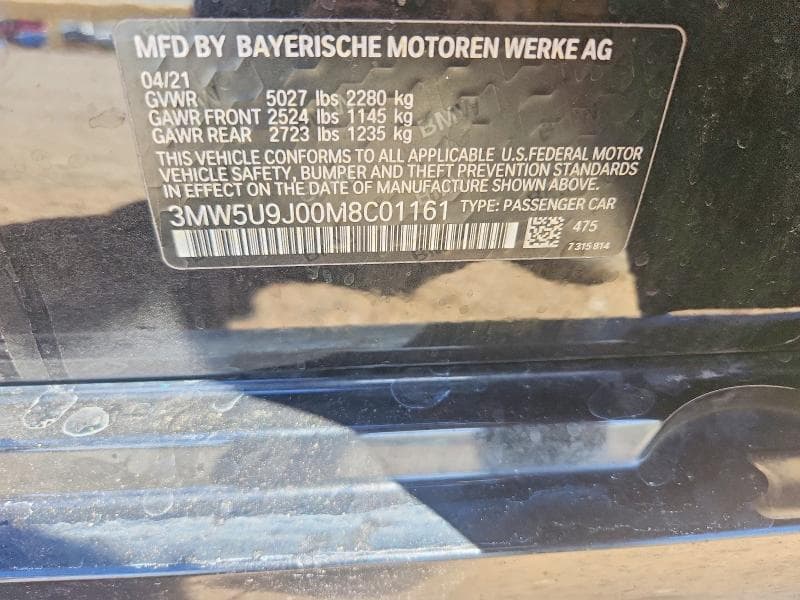 2021 BMW M340XI 12