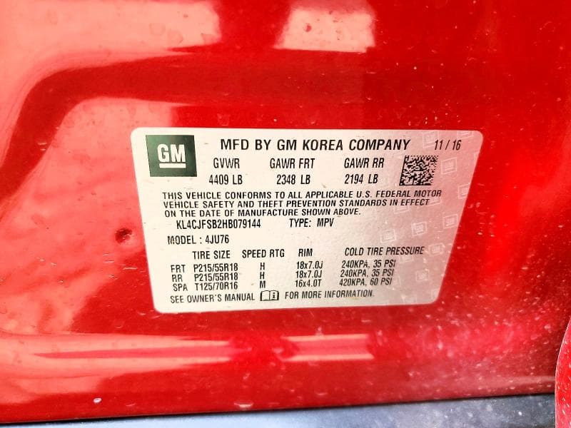 2017 BUICK ENCORE PREFERRED II 14