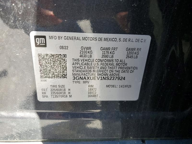2022 CHEVROLET EQUINOX LT 13