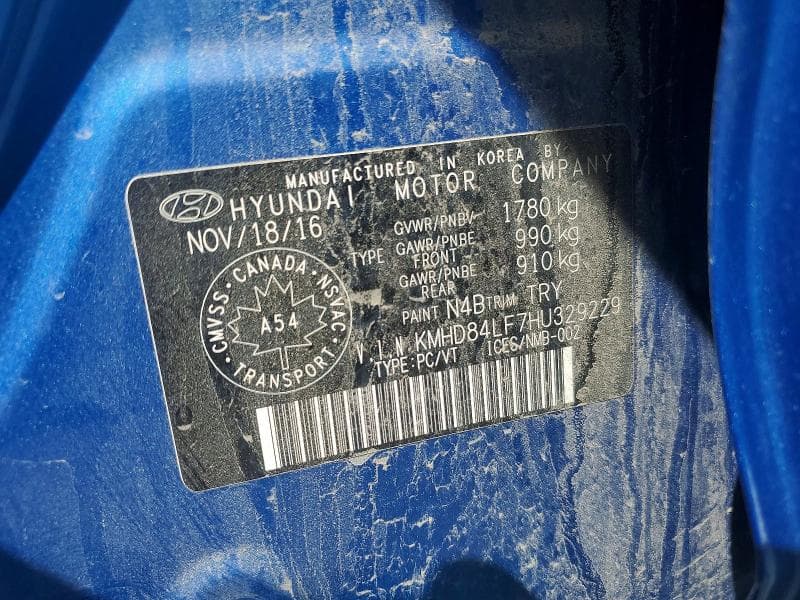2017 HYUNDAI ELANTRA SE 12