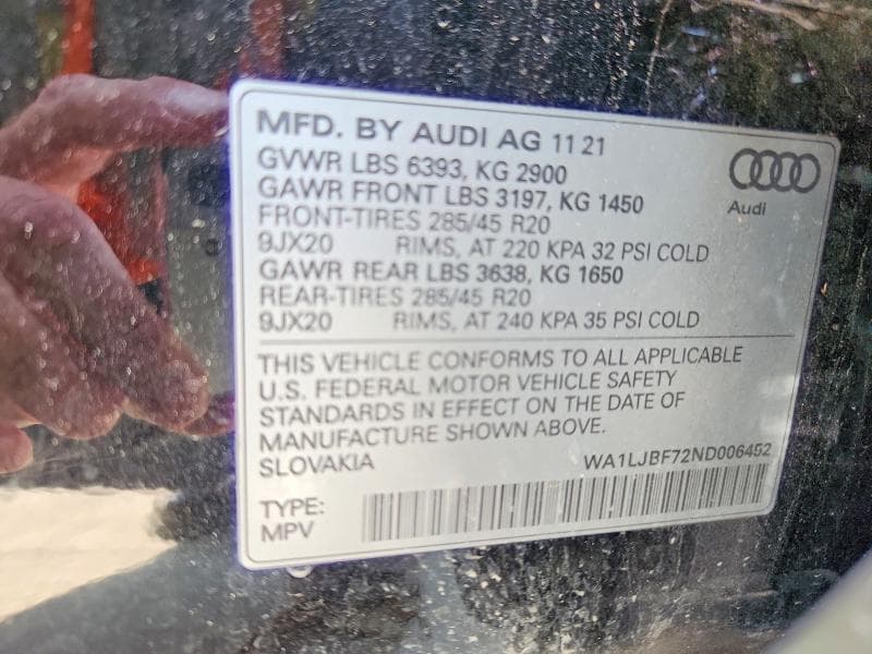 2022 AUDI Q7 PREMIUM PLUS 14