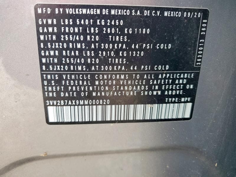 2021 VOLKSWAGEN TIGUAN SE 14