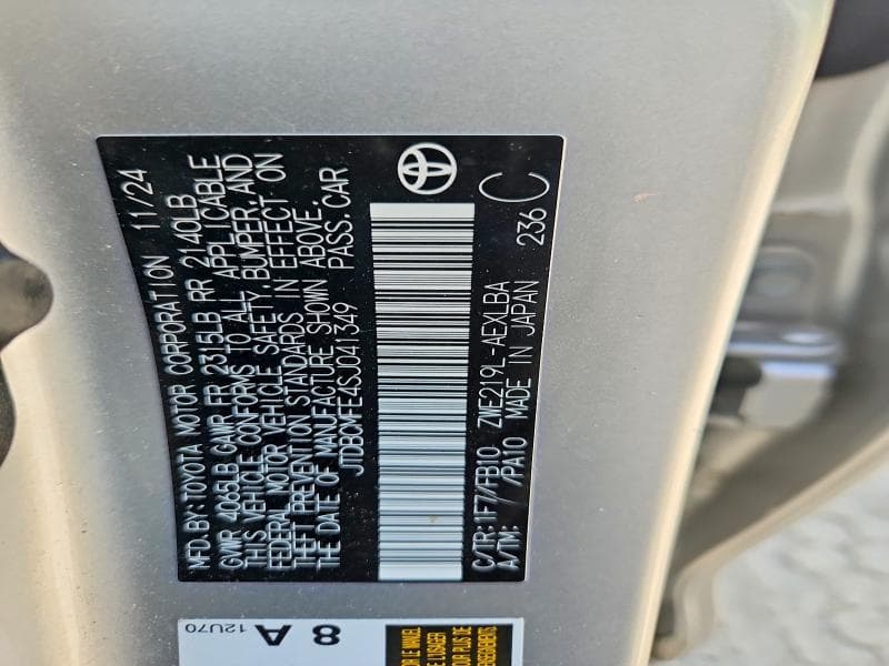 2025 TOYOTA COROLLA HYBRID LE 12