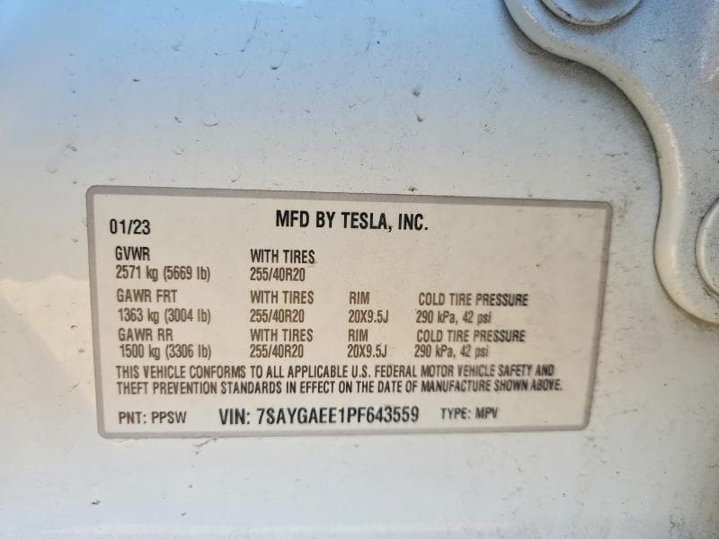 2023 TESLA MODEL Y 12